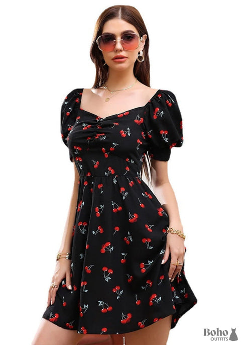 Vintage black short dress